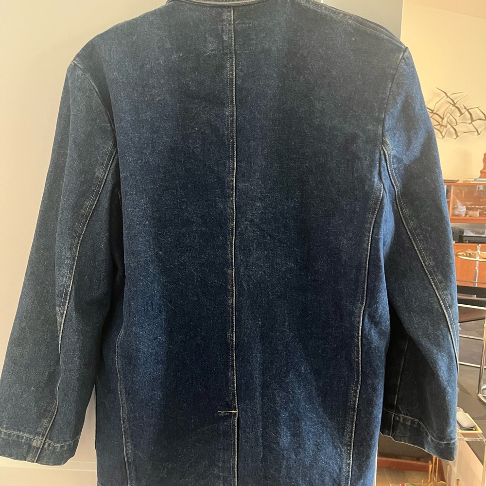 Vintage LIZWEAR Classic Blueblazer Denim JeanJacket size S runs big cottagecore - Picture 5 of 8